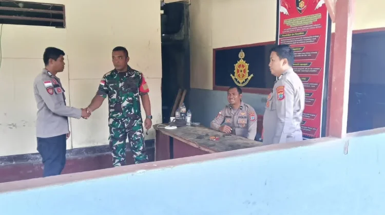 Sinergitas TNI-Polri Jaga Kamtibmas di Wilayah Beo