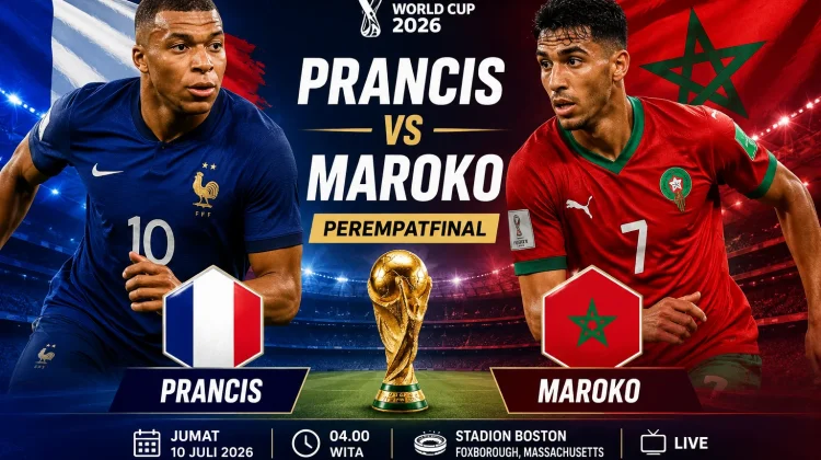 Prancis Dijagokan Hadapi Maroko pada Perempat Final Piala Dunia 2026