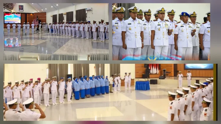 Danlanal Melonguane Hadiri Sertijab  Jabatan Strategis di Lingkup Kodaeral VIII