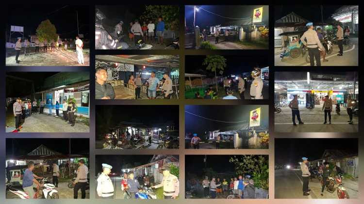 Polsek Beo Gelar Patroli Cipta Kondisi Malam