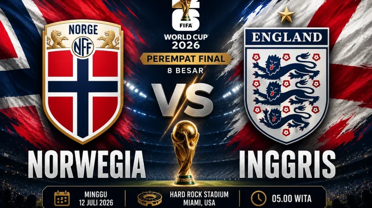 Prediksi Skor: Norwegia vs Inggris di Perempat Final Piala Dunia 2026