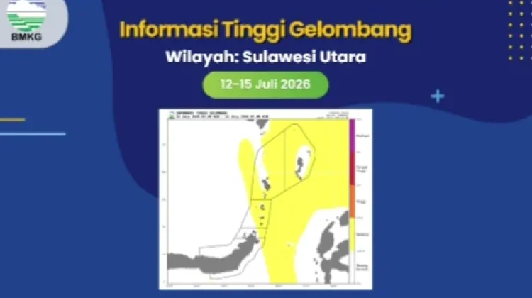 BMKG Maritim Bitung Keluarkan Peringatan Gelombang Sedang di Talaud