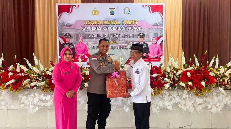 Kakan Kemenag Talaud Tegaskan Sinergi di Kenal Pamit Kapolres