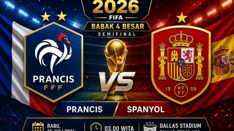 Prediksi Skor : Prancis vs Spanyol Semifinal Piala Dunia 2026