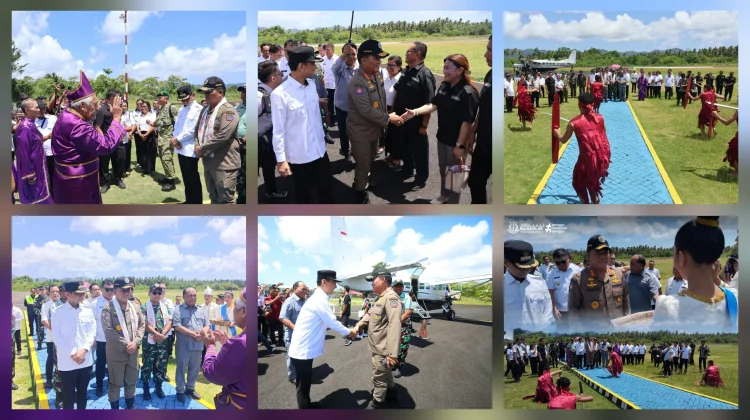 Gubernur Sulut dan Pangdam Disambut Adat di Talaud