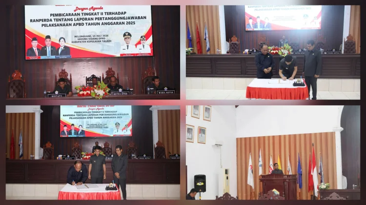 Pemkab dan DPRD Talaud Sepakati Ranperda Pertanggungjawaban APBD