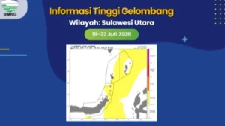 BMKG: Gelombang Sedang Berpotensi Terjadi di Perairan Sulawesi Utara
