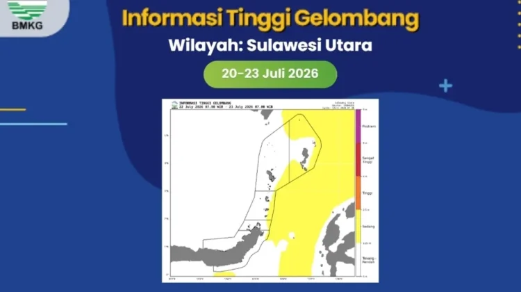 BMKG: Gelombang Sedang Masih Berpotensi Terjadi di Perairan Sulut