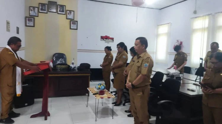 Dinas Perkim Talaud Awali Pekan Kerja dengan Ibadah Bersama