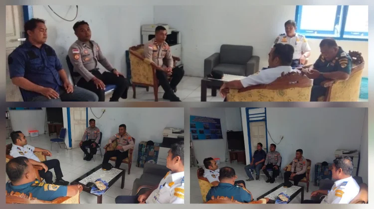 Sinergi Polsek Melonguane dan Syahbandar Jaga Keamanan Pelabuhan