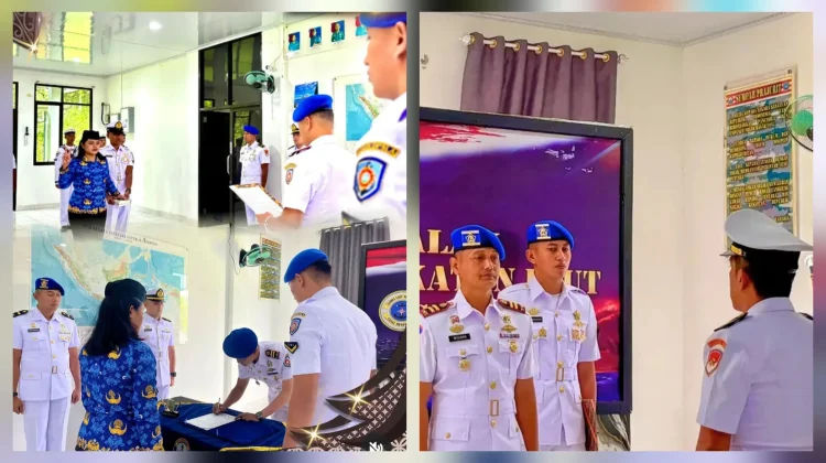 Lanal Melonguane Gelar Upacara Penyumpahan Pengangkatan PNS Resmi