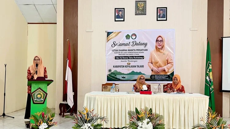 Ketua DWP Kanwil Kemenag Sulut Silaturahmi di Talaud