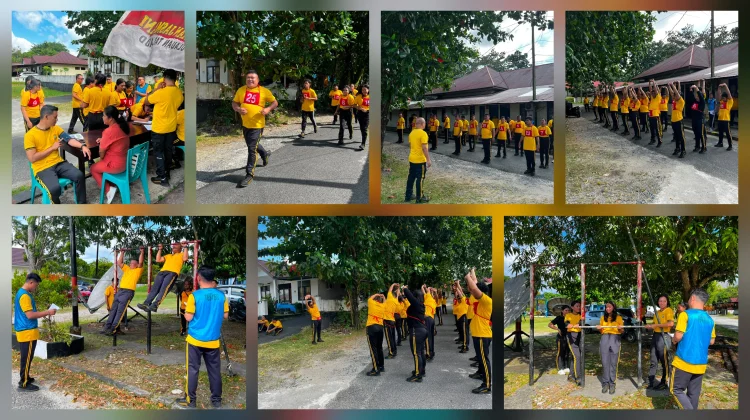 Polres Kepulauan Talaud Gembleng Fisik Personel via Kesamaptaan