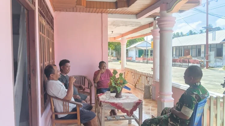 Babinsa Miangas Ajak Warga Sukseskan Karya Bhakti