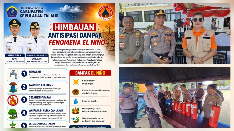 Antisipasi Dampak El Nino, BPBD Talaud Minta Masyarakat Selalu Waspada