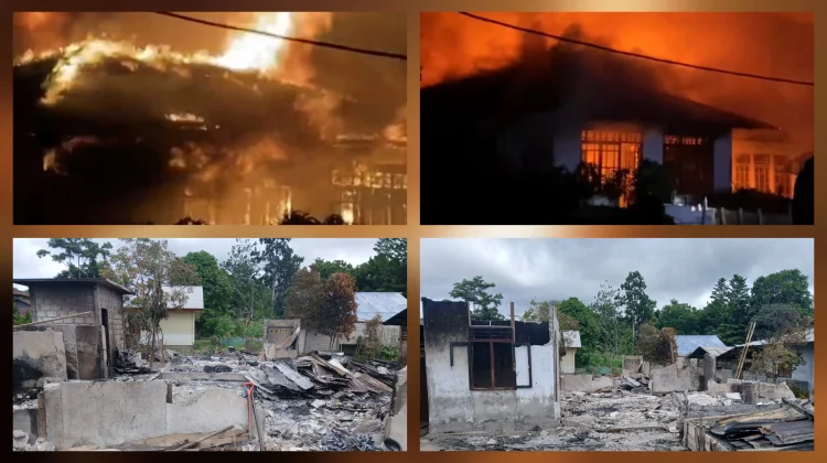 Si Jago Merah Hanguskan Rumah Warga Desa Akas