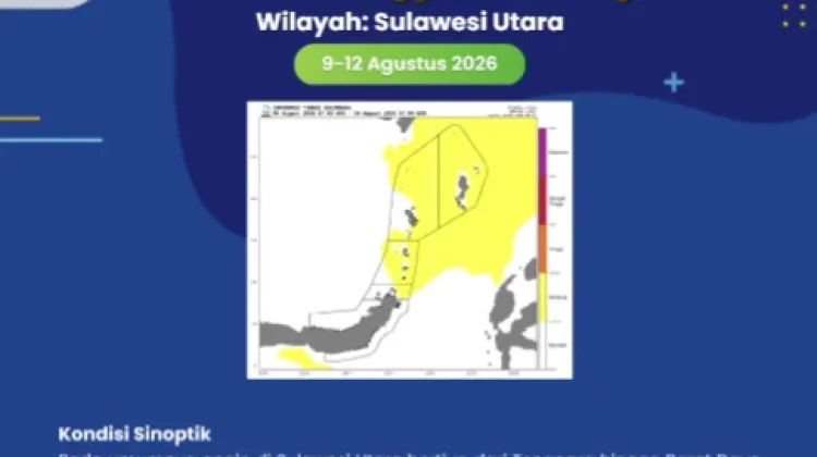 Gelombang 2,5 Meter Berpotensi di Perairan Sulut