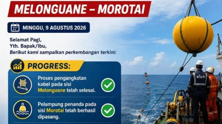 Restorasi SKKL Melonguane-Morotai Terus Berprogres