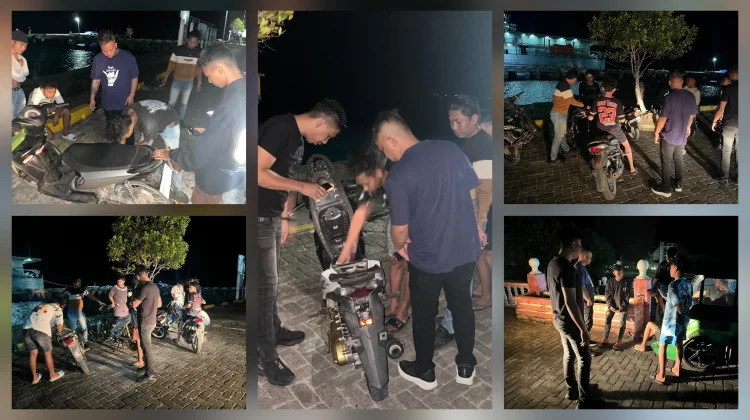 URC Polres Talaud Sisir Lokasi Rawan, Tindak Knalpot Brong dan Miras