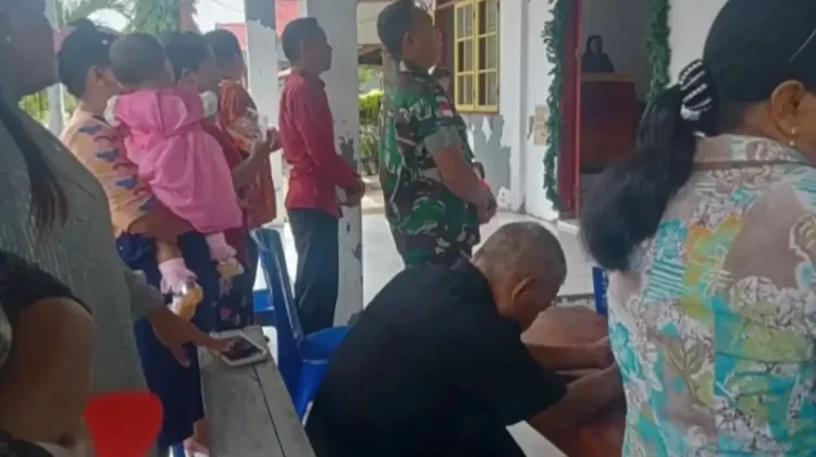 TNI AD Pam Gereja Sion Marampit