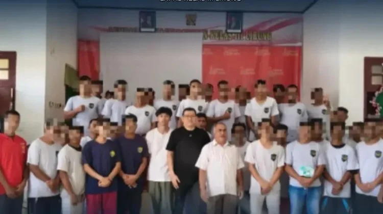 WBP Lapas Lirung Ikuti Kebaktian Kebangunan Rohani