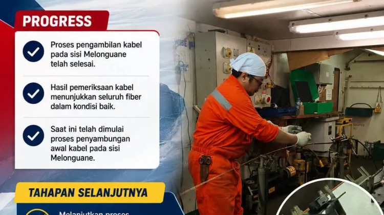 Restorasi SKKL Melonguane-Morotai Terus Berjalan