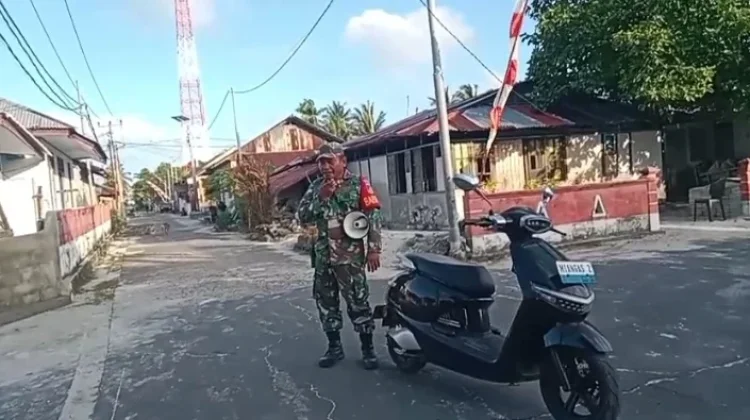 Babinsa Miangas Intensifkan Sosialisasi Pencegahan Karhutla