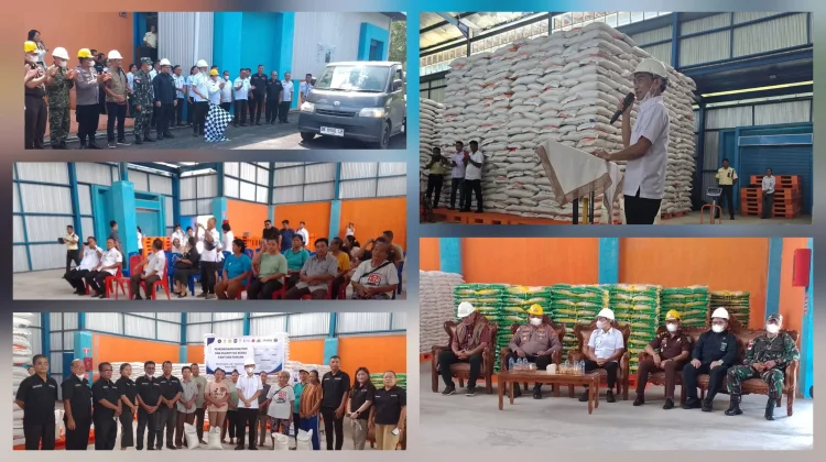 Wakapolres Talaud Hadiri Penyaluran Bantuan Pangan di Bulog Kiama