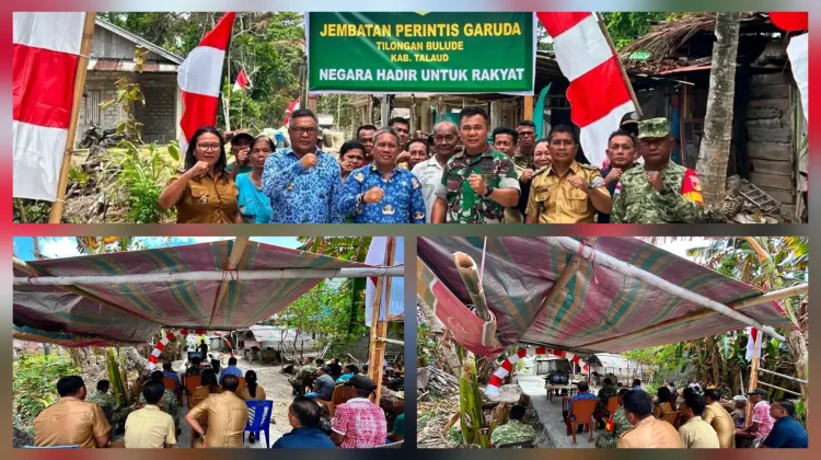 TNI AD Resmikan Jembatan Garuda Bantu Konektivitas Talaud