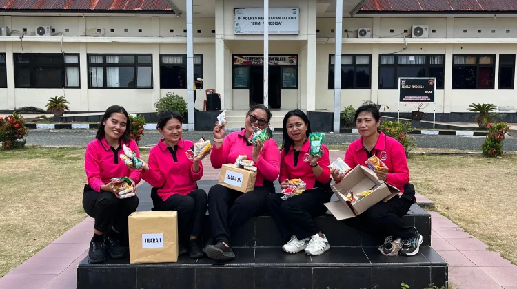Bola Dangdut Bhayangkari Giat Olahraga Bersama Polres Talaud