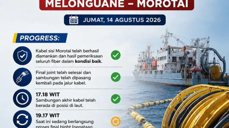 Restorasi SKKL Melonguane-Morotai Masuk Tahap Akhir Pekerjaan