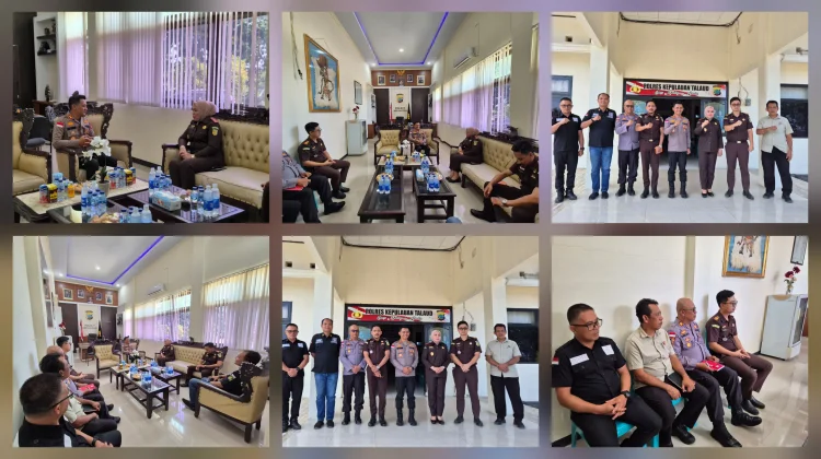 Sinergi Penegakan Hukum, Kapolres Talaud Sambut Kunker Perdana Kajari Baru