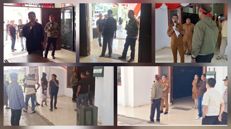 Tuntut Transparansi TGR Kasus Kades, Warga Maririk Gelar Aksi di Inspektorat