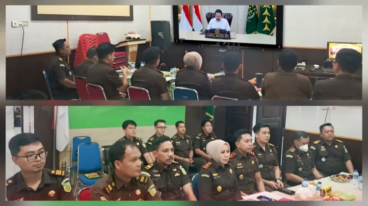 Kejaksaan Negeri Talaud Ikuti Evaluasi Kinerja Virtual