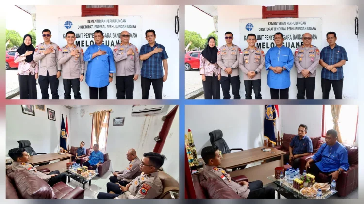 Sinergi Keamanan Perbatasan, Kapolres Talaud Sambangi Bandara Melonguane