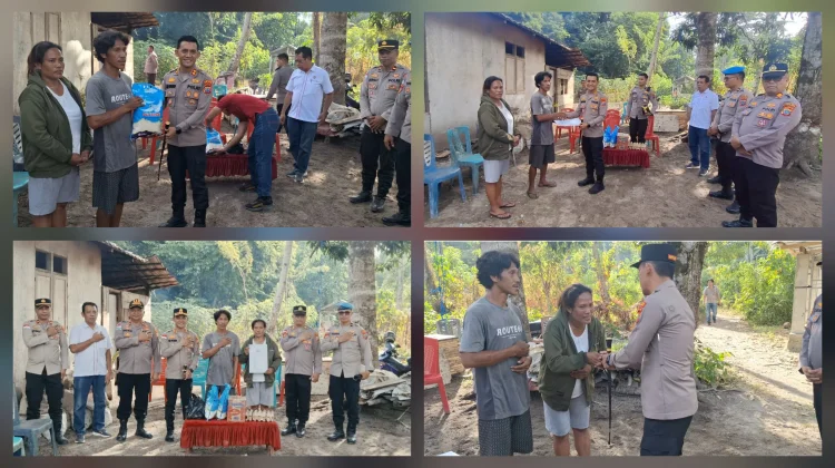Wujud Empati Polri: Kapolres Talaud Sambangi dan Bantu Korban Kebakaran Dapur