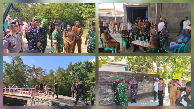 Kapolsek Beo Pimpin Pengamanan Kunjungan Pangdam XIII/Merdeka di Beo