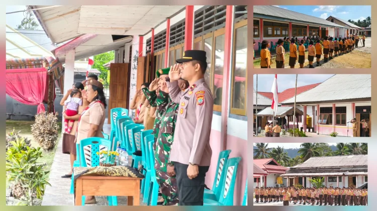 Kapolsek Andika Hadiri dan Beri Materi Perkemahan Pramuka di SMAN 1 Kabaruan