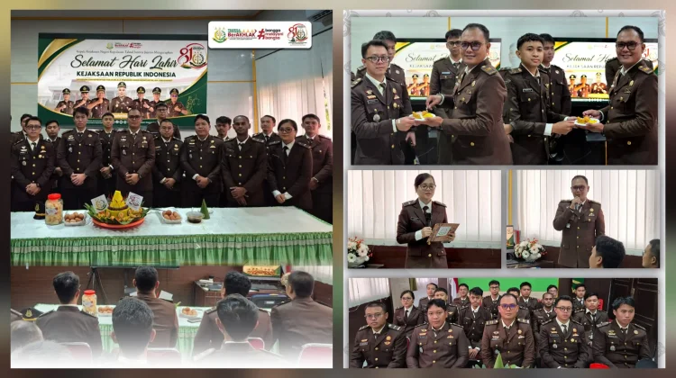 Syukuran Hari Lahir Kejaksaan ke-81 di Kejari Kepulauan Talaud