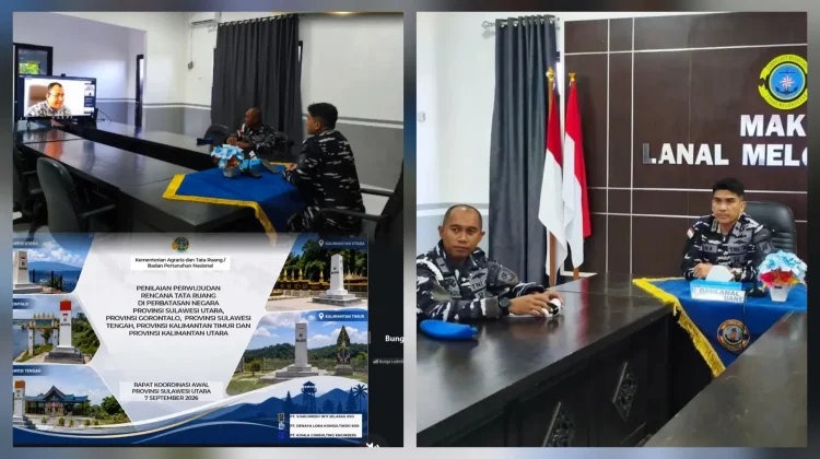 Koordinasi Penilaian Tata Ruang Perbatasan di Lanal Melonguane