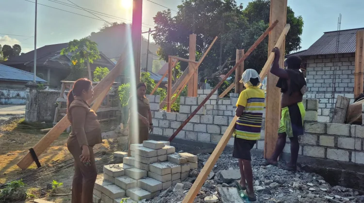 Dinas Perkim Talaud Monitoring Progres BSPS di Tiga Desa