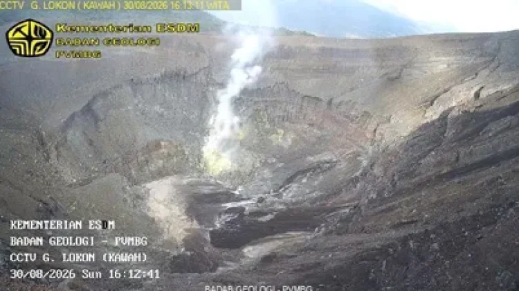 Aktivitas Gunung Lokon Tomohon Berstatus Level II Waspada