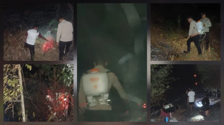 Kebakaran Lahan Dua Hektar di Perkebunan Sungeraa Kecamatan Essang