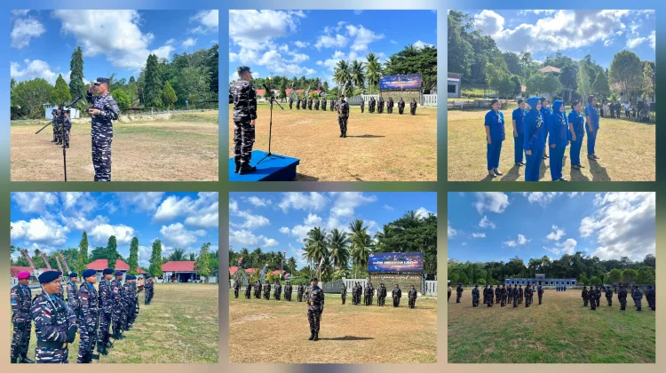 Lanal Melonguane Gelar Upacara Peringatan HUT ke-81 TNI Angkatan Laut