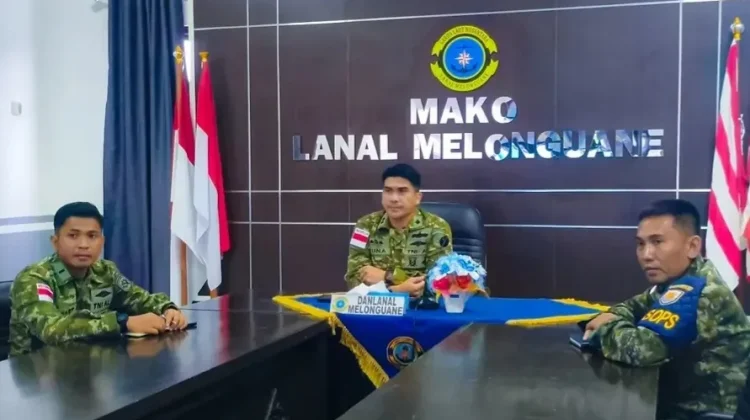 Sinergi Penegak Hukum Maritim: Lanal Melonguane Ikuti Vicon Keamanan Laut