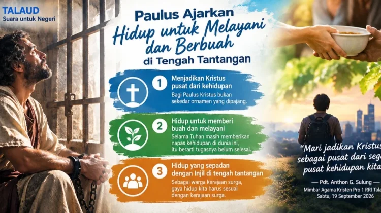 Paulus Ajarkan Hidup untuk Melayani dan Berbuah di tengah Tantangan