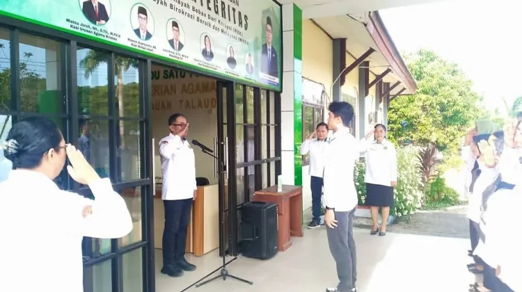 Kemenag Talaud Perkuat Disiplin Pegawai