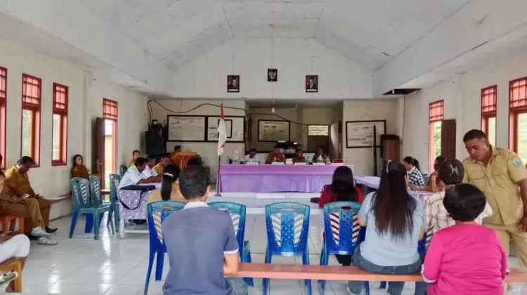 Babinsa Dampingi Musyawarah Penetapan APBDes Kepulauan Talaud