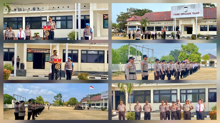 Gelar Apel Pagi, Kapolres Talaud Tekankan Kedisiplinan hingga Karhutla