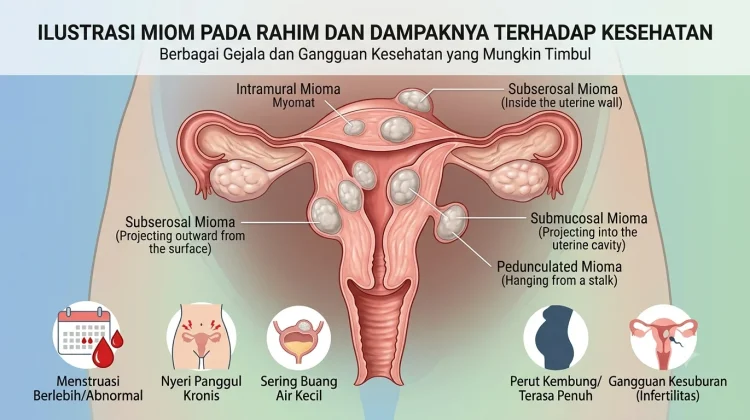 Miom Menempel pada Rahim, Kenali Risiko dan Gejalanya